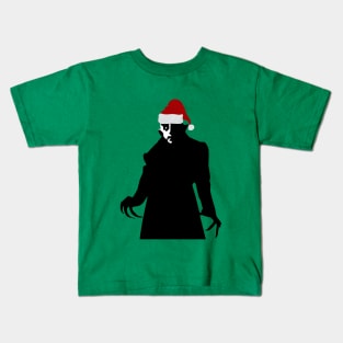 christmas santa claus vampire nosferatu Kids T-Shirt